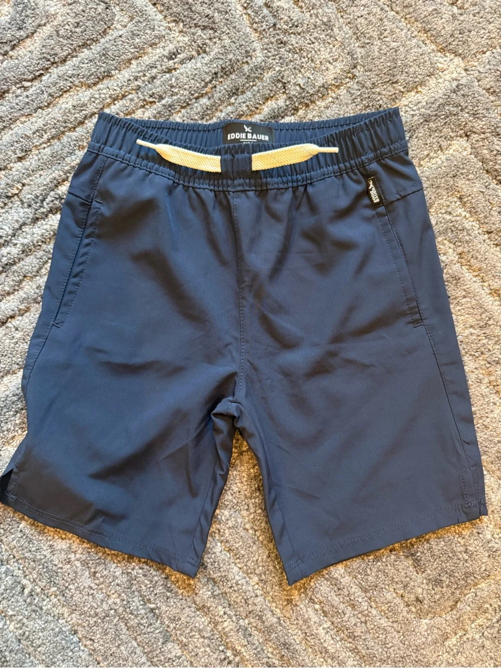 Eddie Bauer Kids Outfit Grey Polo, Navy Shorts Size 6